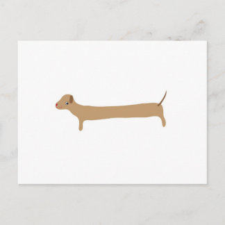 Carte Postale Sausage Dog Love