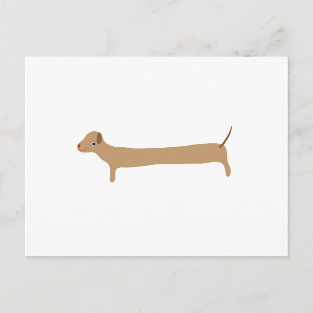 Carte Postale Sausage Dog Love (Devant)