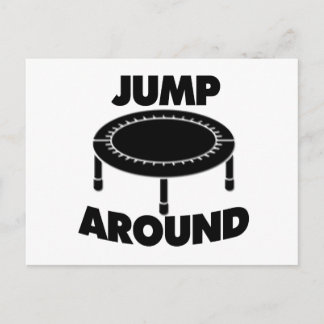 Carte Postale Sauter autour de Trampoline