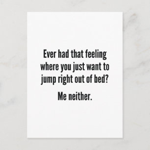 Carte Postale Sauter Juste Hors Du Lit