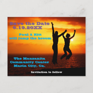 Carte Postale Sauter le balai