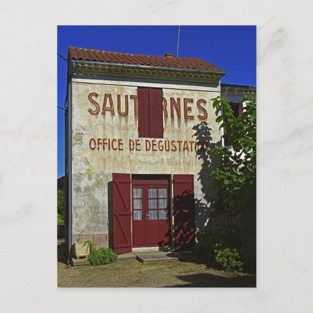 Carte Postale Sauternes Office de Dégustation (Dégustation de Vi (Devant)