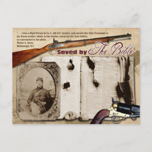Carte Postale Sauvé par la Bible !