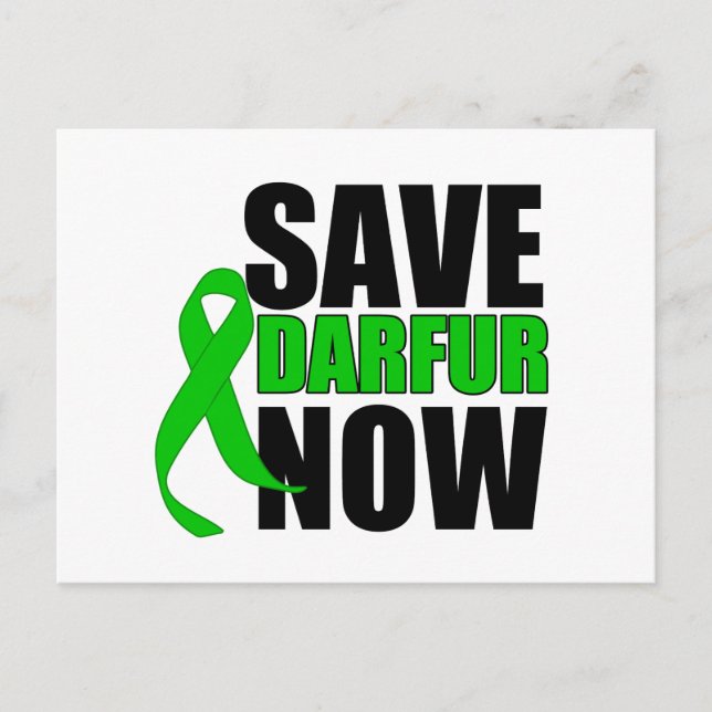 Carte Postale Sauver le Darfour Maintenant (Devant)