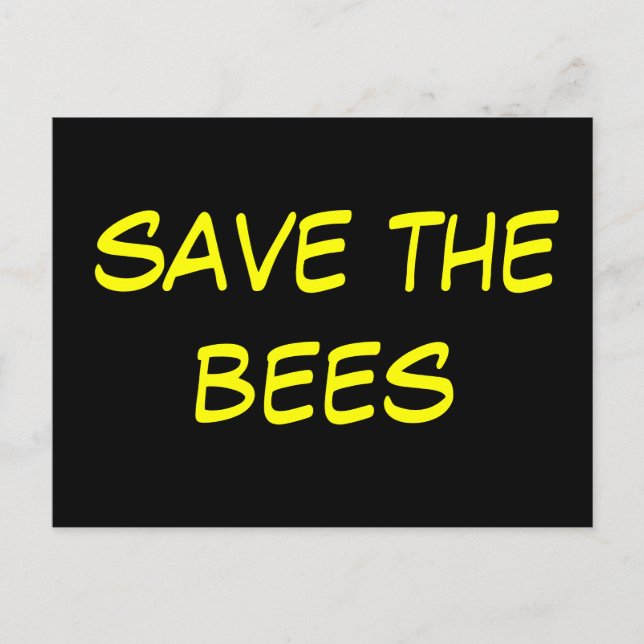 Carte Postale sauver les abeilles (Devant)