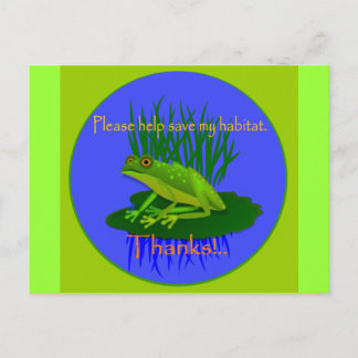 Carte Postale Sauver l'habitat