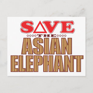 Carte Postale Sauver un éléphant asiatique