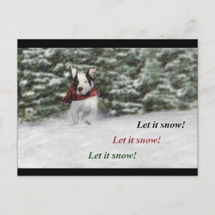Carte Postale Sauvetage de Bouledogue Puppy se précipitant dans