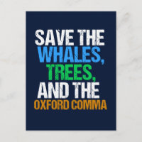 Sauvez la coma d'Oxford amusante