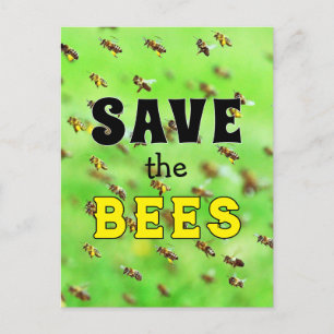 Carte Postale Sauvez les abeilles
