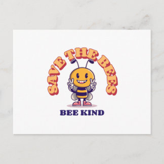 Carte Postale Sauvez Les Abeilles, Soyez Gentils - Abeille Douce