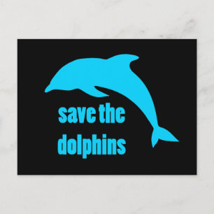 Carte Postale Sauvez les dauphins