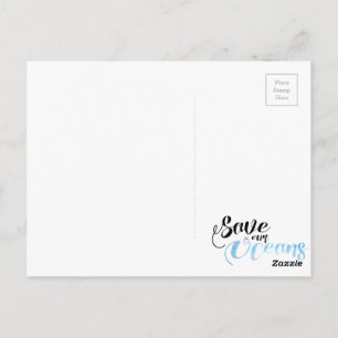 Carte Postale Sauvez nos océans