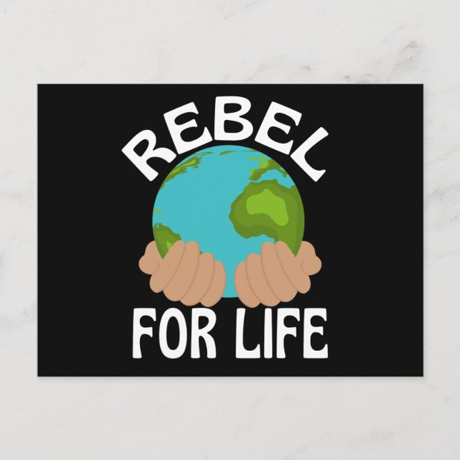 Carte Postale Sauvez notre planète Extinction Rebellion Climate  (Devant)
