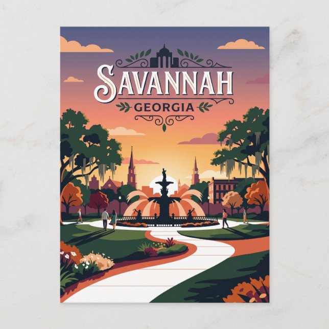 Carte Postale Savane États-Unis (Devant)