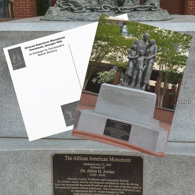 Carte Postale Savannah African-American Monument Photographie (Créateur téléchargé)