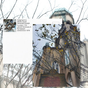 Carte Postale Savannah Congregation Mickve Israel Photographique