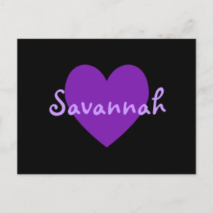 Carte Postale Savannah en violet
