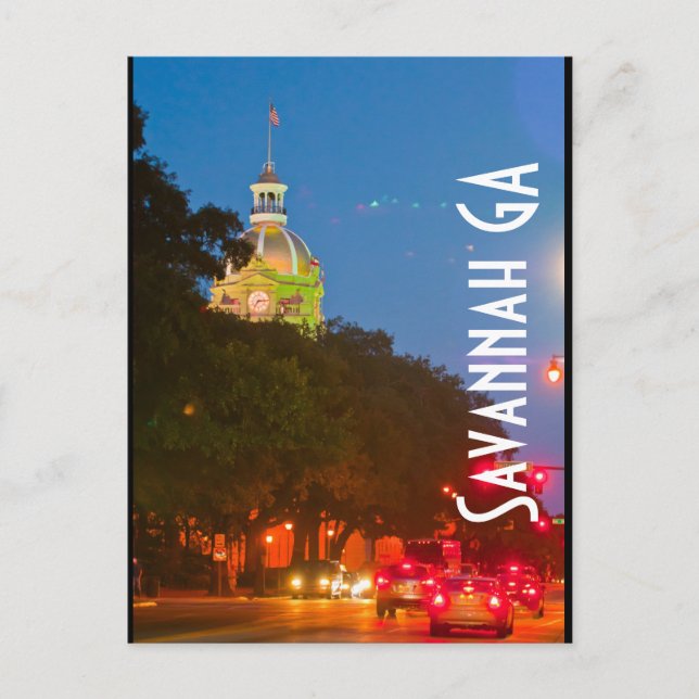 Carte Postale Savannah GA (Devant)