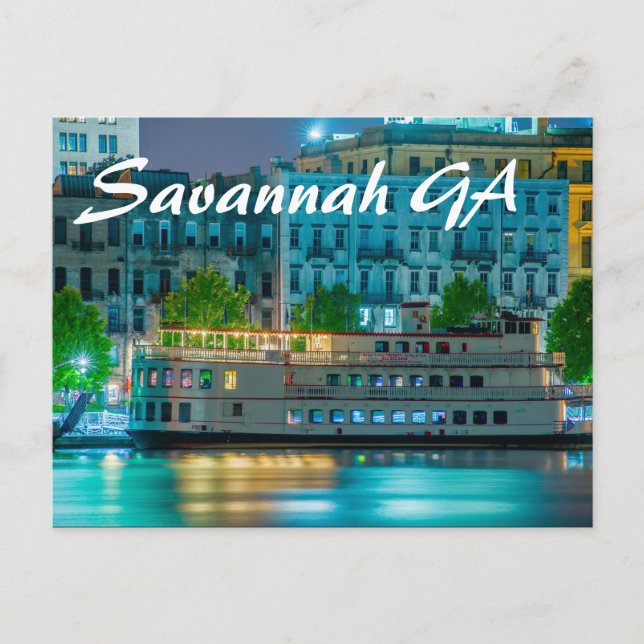 Carte Postale Savannah GA (Devant)
