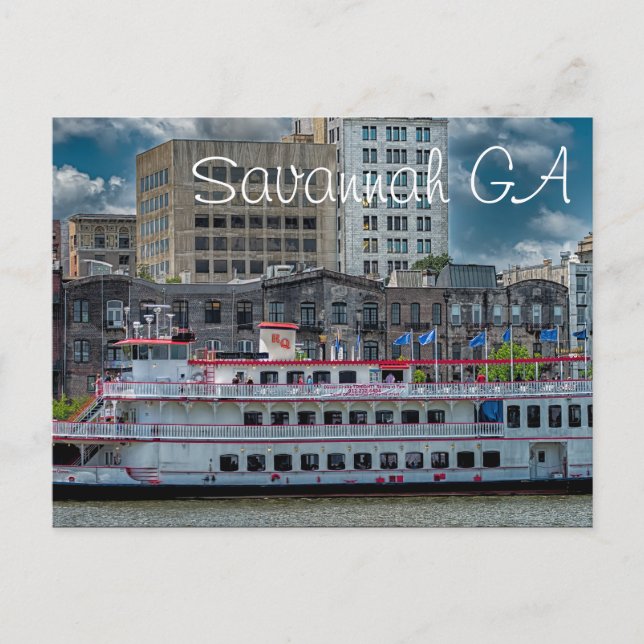 Carte Postale Savannah GA (Devant)