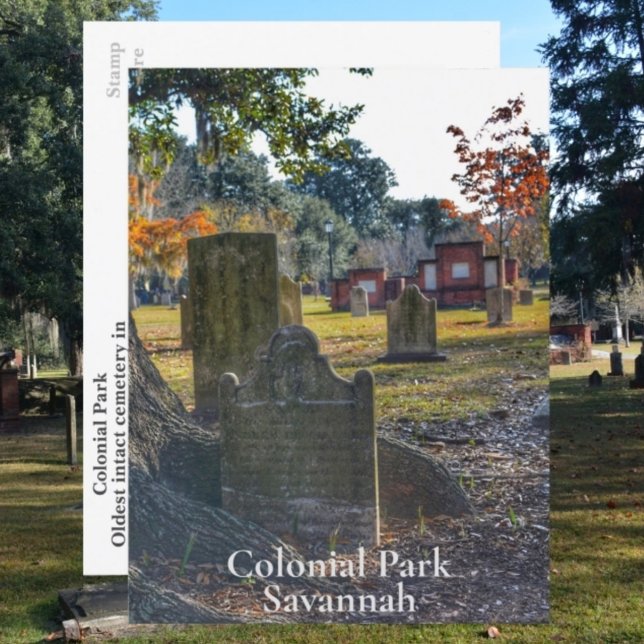 Carte Postale Savannah GA Historic Colonial Park Photographie (Créateur téléchargé)