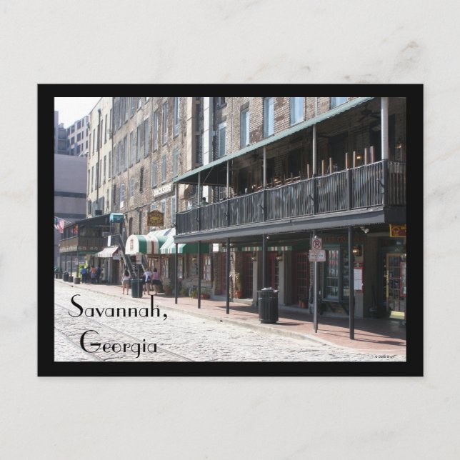 Carte Postale Savannah, Géorgie (Devant)