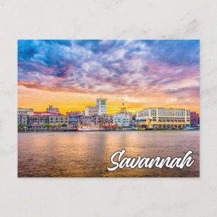 Carte Postale Savannah, Géorgie, États-Unis