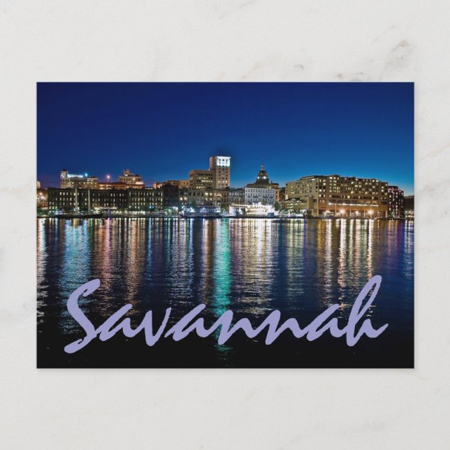 Carte Postale Savannah, Géorgie, États-Unis (Devant)