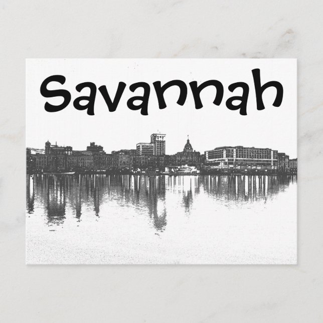 Carte Postale Savannah, Georiga, États-Unis (Devant)