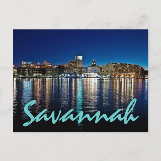 Carte Postale Savannah, Georiga, États-Unis (Devant)