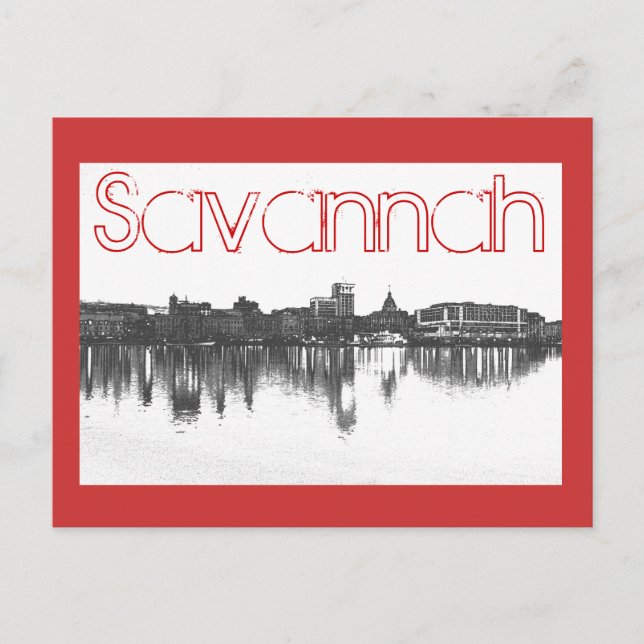 Carte Postale Savannah, Georiga, États-Unis (Devant)