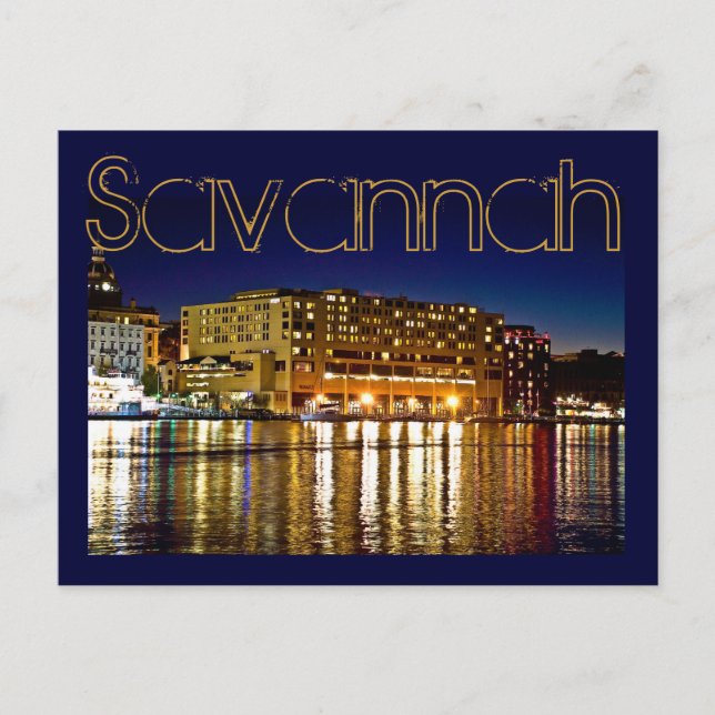 Carte Postale Savannah, Georiga, États-Unis (Devant)