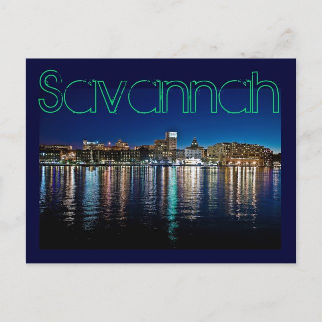 Carte Postale Savannah, Georiga, États-Unis (Devant)