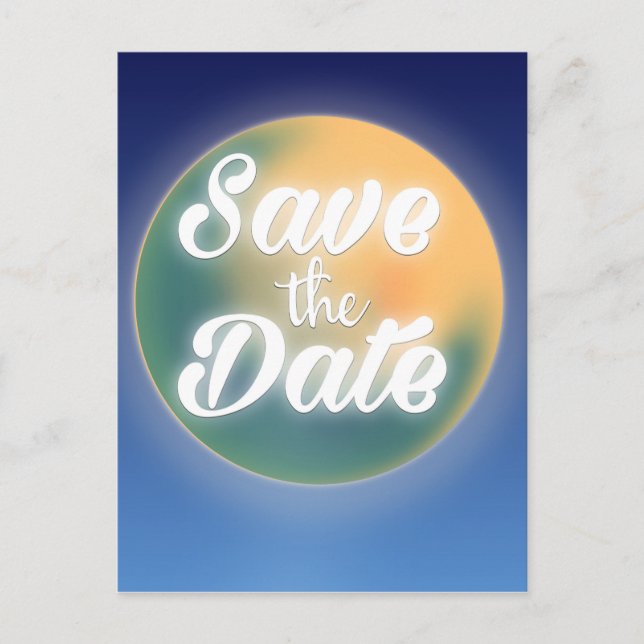 Carte Postale Save the Date Magical Moon (Devant)