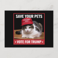 Save Your Pets Vote for Trump US Election Citation