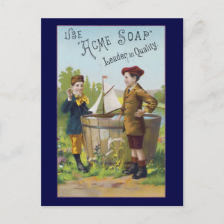 Carte postale Savon Vintage Ad Acme