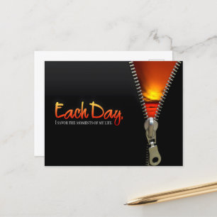 Carte Postale "Savourez les moments" Motivation Affirmation