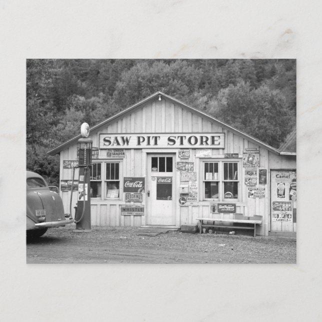 Carte Postale Saw Pit Store, 1940 (Devant)