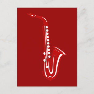 Carte Postale Saxophone