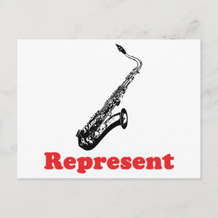 Carte Postale Saxophone