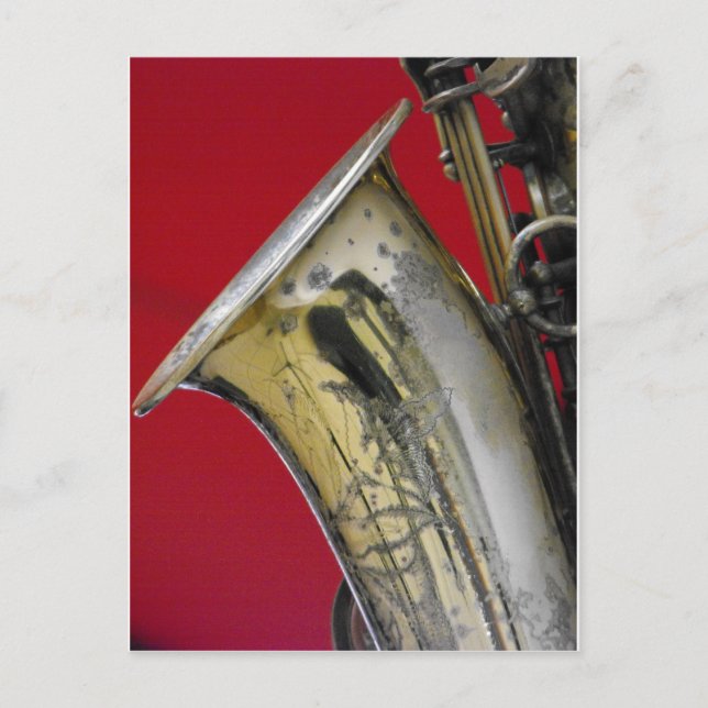 Carte Postale Saxophone (Devant)