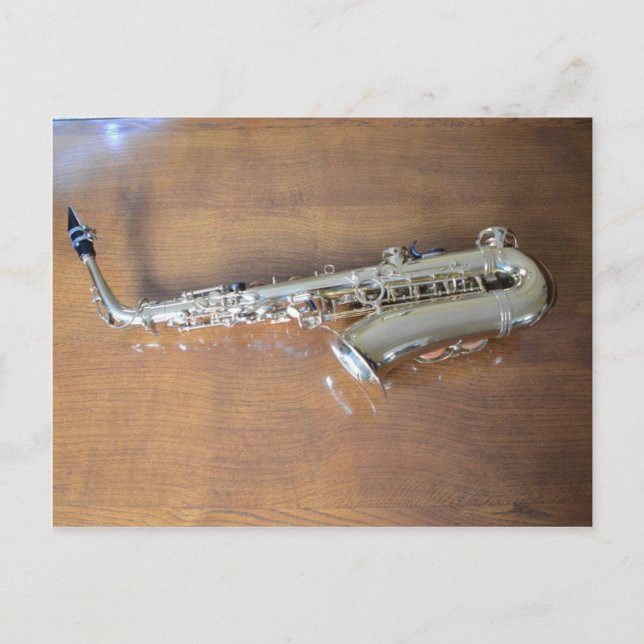 Carte Postale Saxophone (Devant)