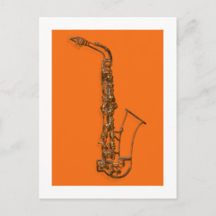 Carte Postale Saxophone