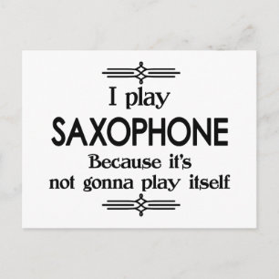 Carte Postale Saxophone