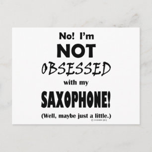 Carte Postale Saxophone obsédé