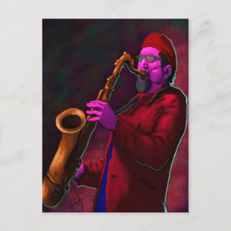 Carte Postale Saxophoniste