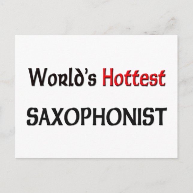 Carte Postale Saxophoniste le plus chaud au monde (Devant)