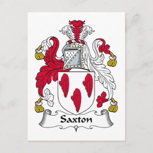 Carte Postale Saxton Family Crest