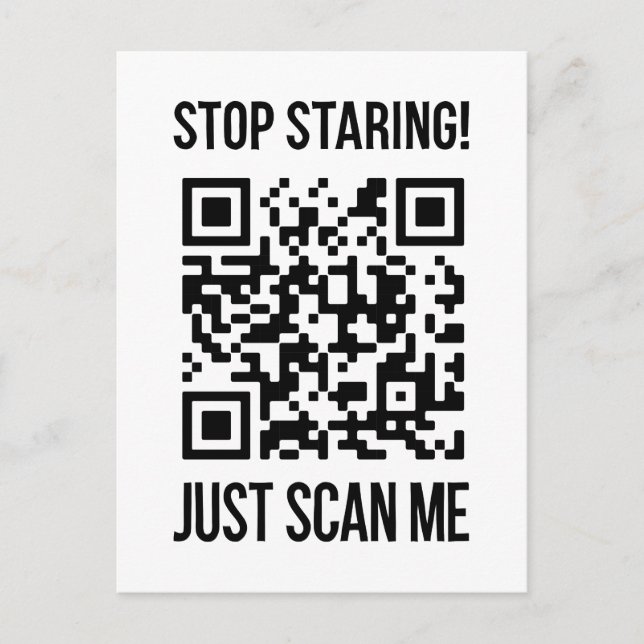 Carte Postale Scan Me : Faites Ce Qui Rend Votre Âme Heureuse (Devant)